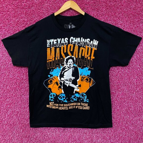 The Texas Chainsaw Massacre Who Will Survive Horror T-Shirt Large - Picture 1 of 5
